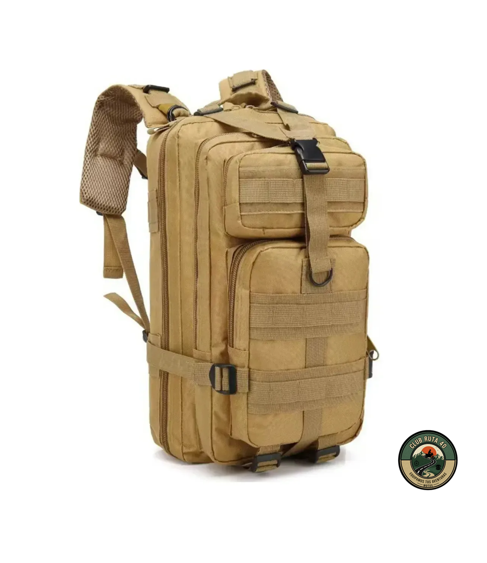 Mochila Táctica 25L Marrón Claro