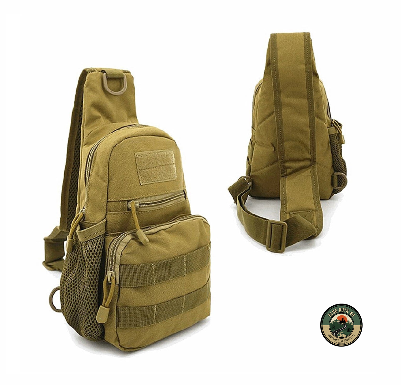 Morral Táctico Pechera con Portabotella